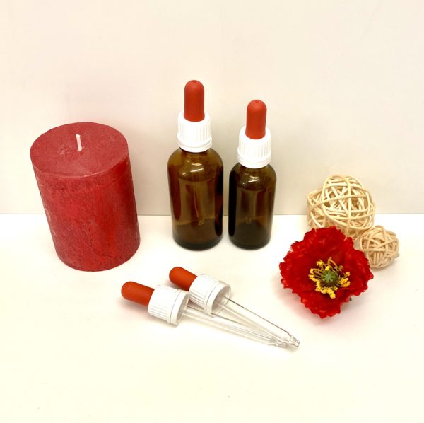 Montures à pipette rouge